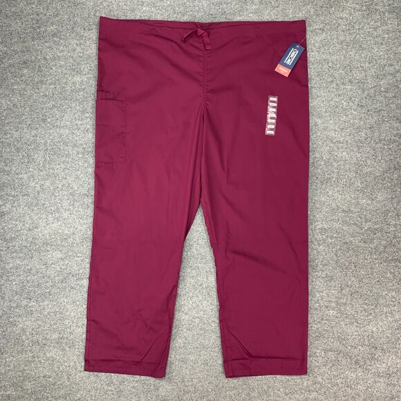 Cherokee Scrub Pants Adult 2XL XXL Plum Purple Breathable Medical Workwear New - Picture 2 of 14